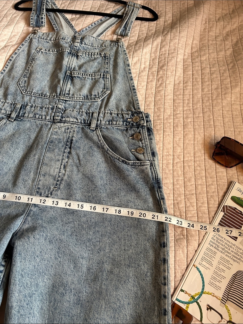 Free people we the free Ziggy Denim Overalls large - Picture 11 of 16